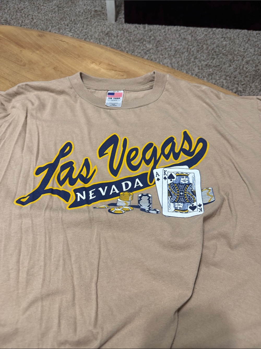 Las Vegas Nevada Graphic Tee - Tan